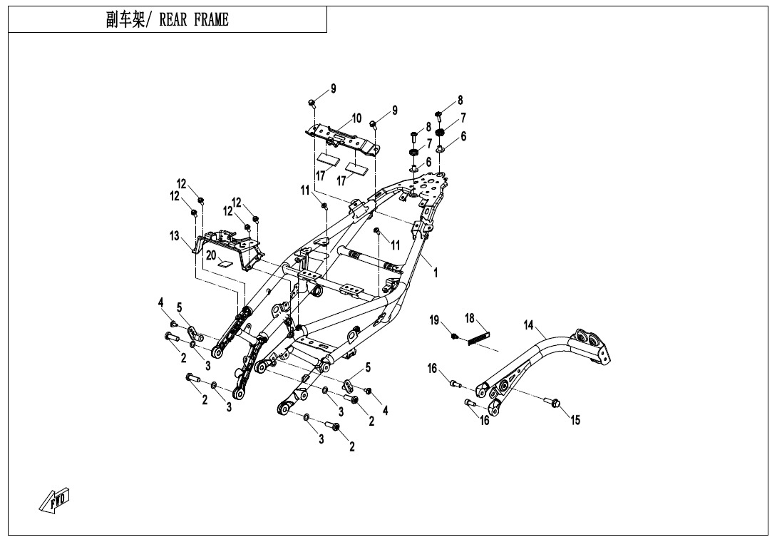 F03-2 - REAR FRAME