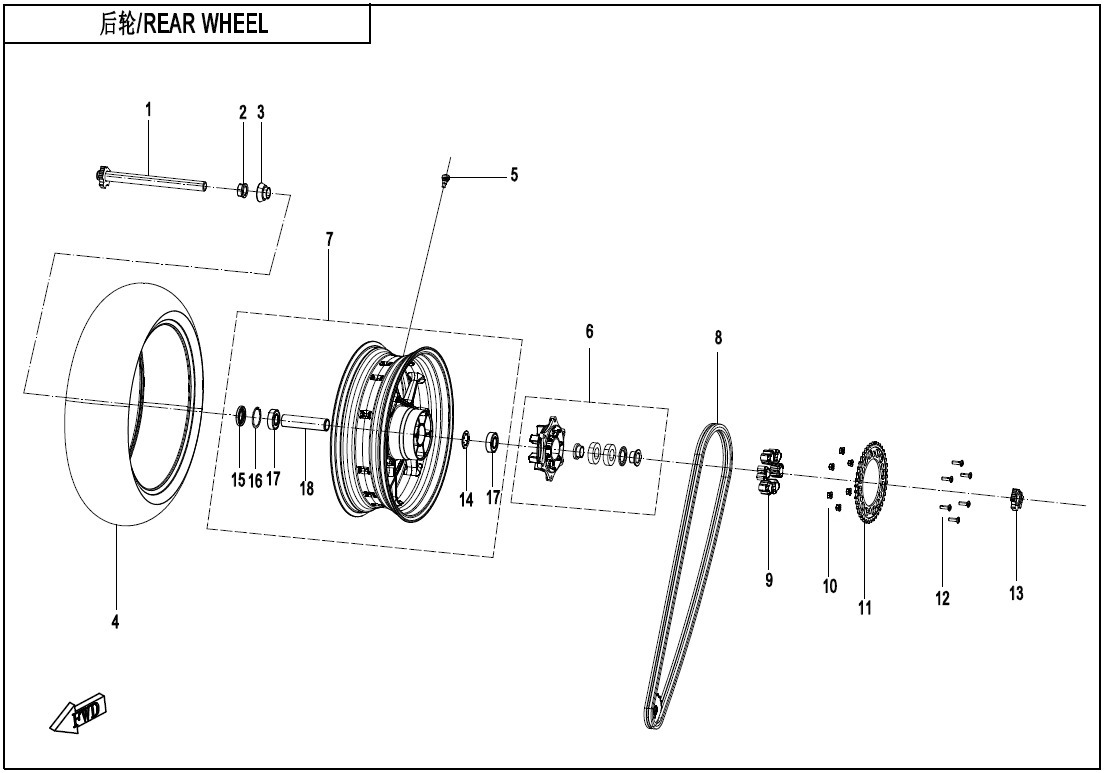 F11 - REAR WHEEL