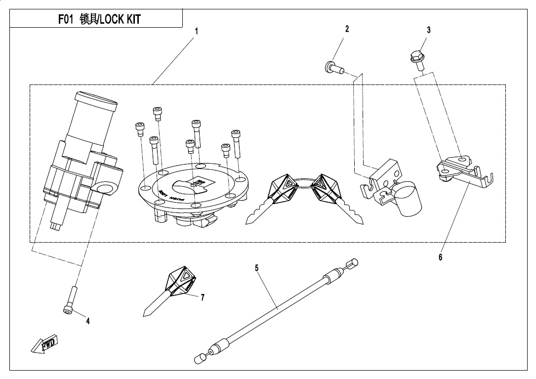 F01 - LOCK KIT