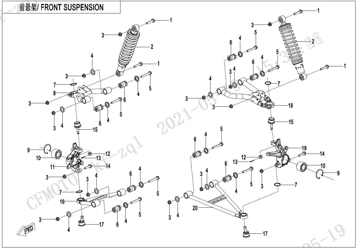 F05 - FRONT SUSPENSION