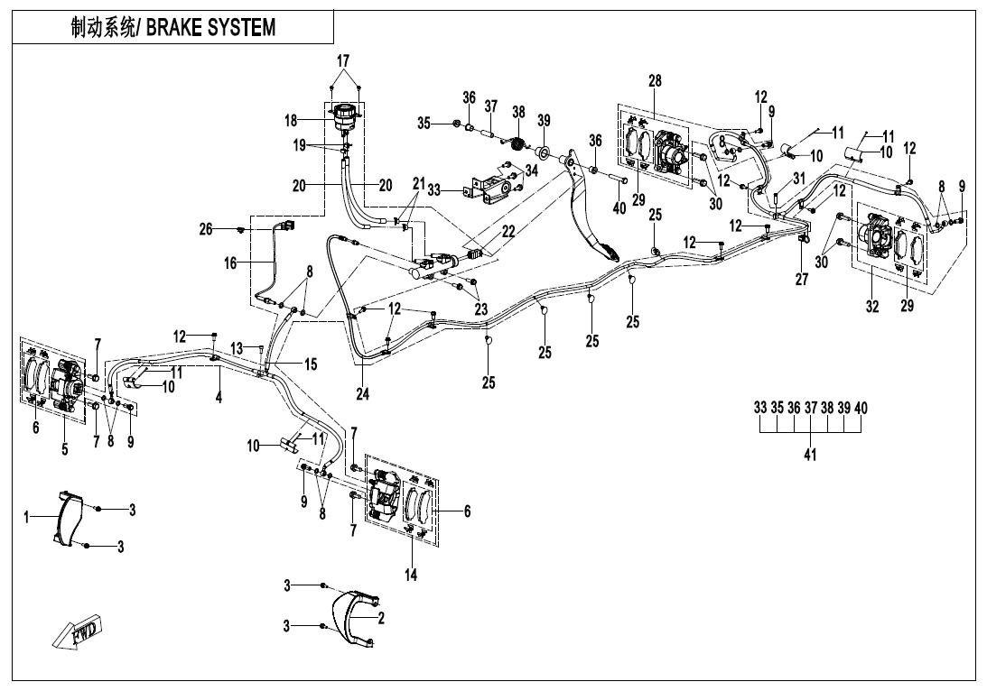 F08-A-V2 - BRAKE SYSTEM(WITHOUT PARKING SYSTEM)