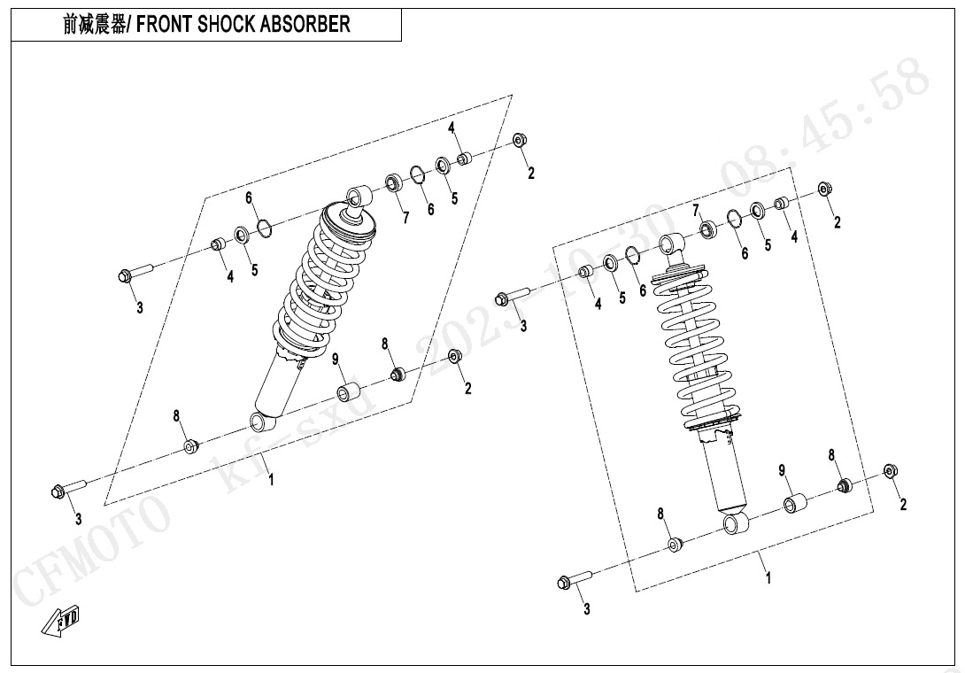 F05-2-E - FRONT SHOCK ABSORBER(OIL)