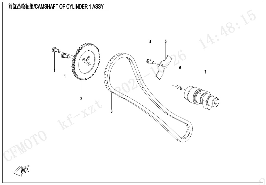 E02-4 - CAMSHAFT OF CYLINDER 1 ASSY