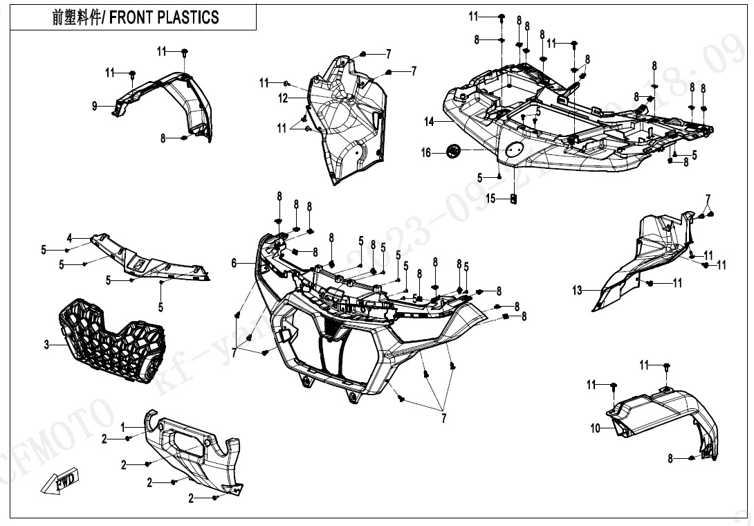 F04-1 - FRONT PLASTICS