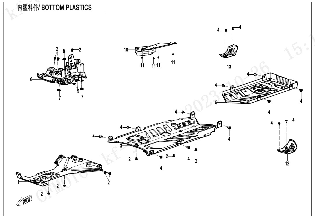 F04-5-V1 - BOTTOM PLASTICS