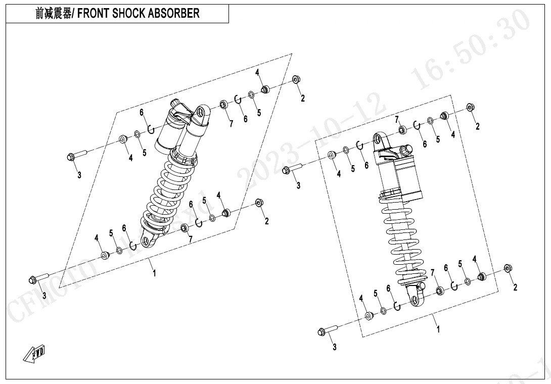 F05-2-B - FRONT SHOCK ABSORBER(GAS)