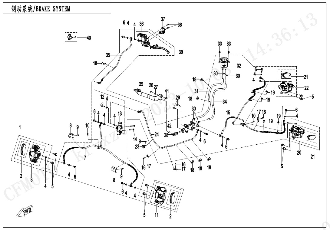 F08-B - BRAKE SYSTEM-RH(RUSSIA)