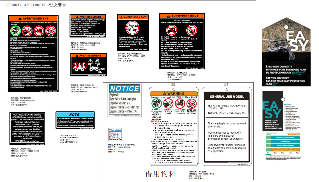 F19-2-E - DECAL WARNING(CA)