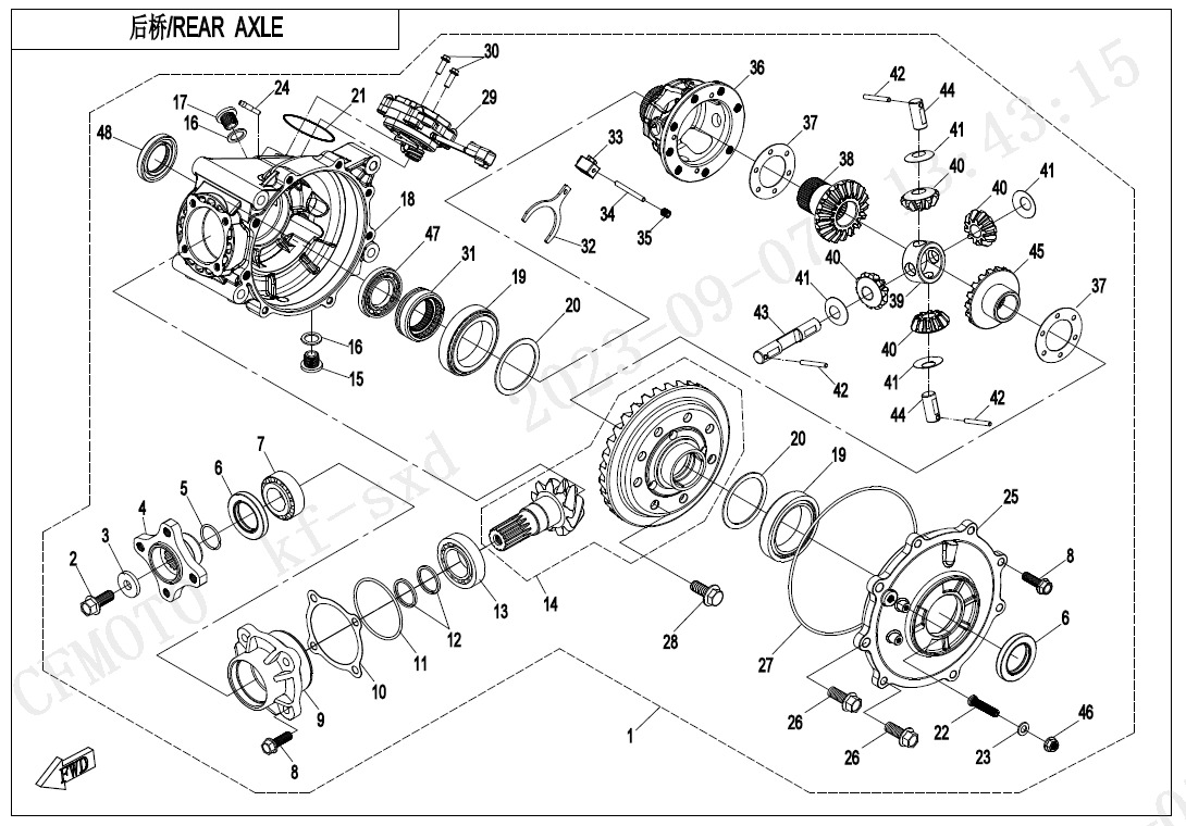 F33-A - REAR AXLE(ON CAMMAND)