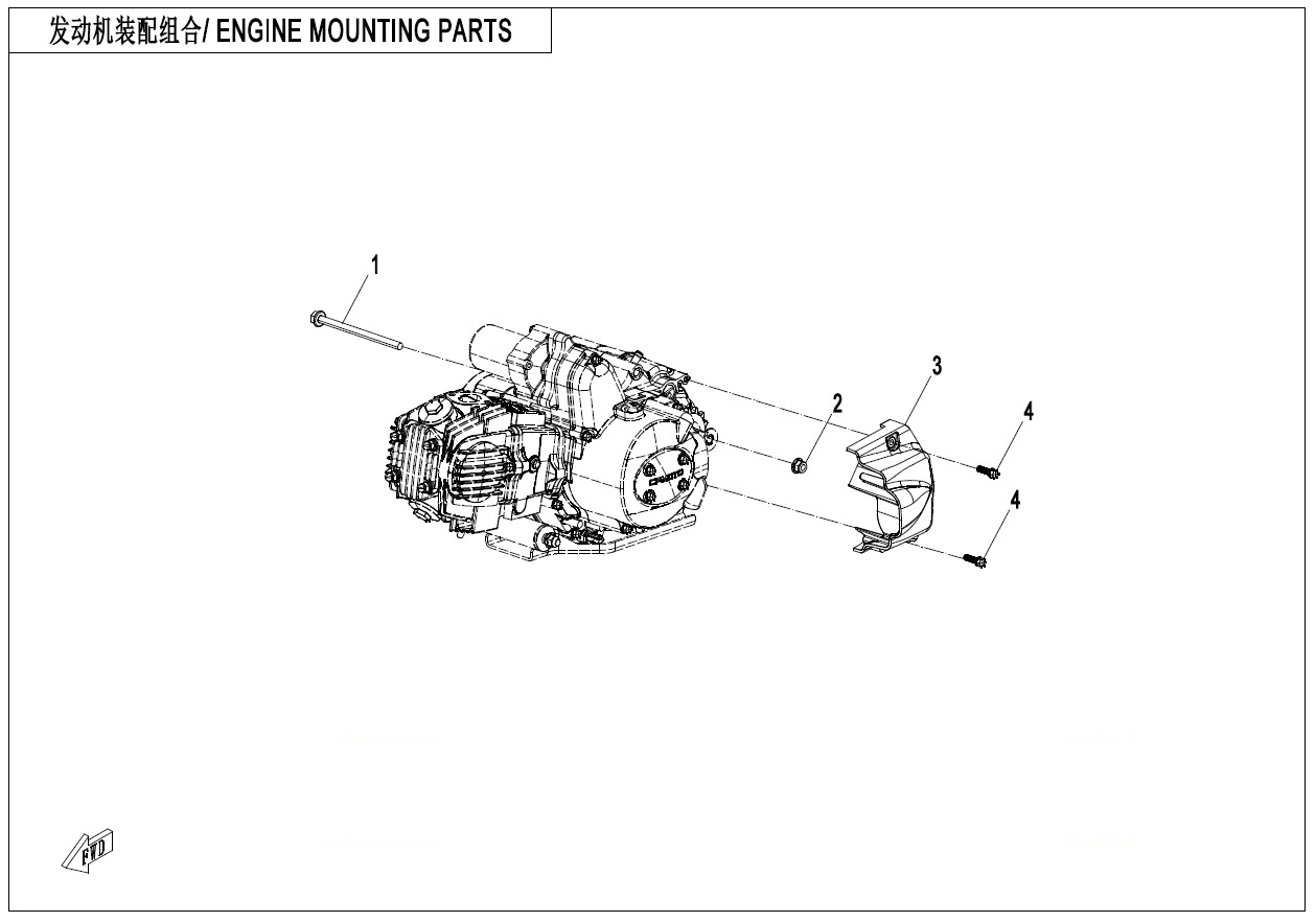F00 - ENGINE MOUNTING PARTS