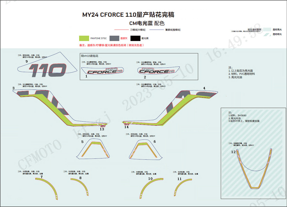 F19-2-B - DECAL KITS(BAJA BLUE)
