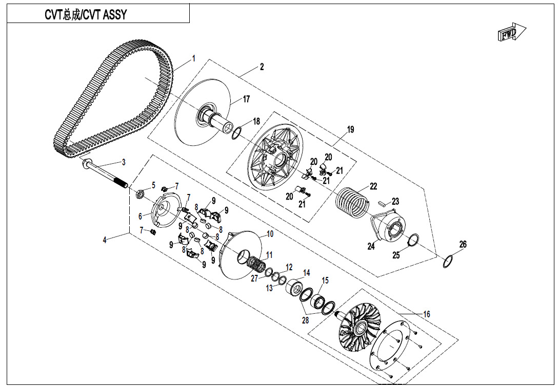 E05-C-V2 - CVT ASSY(FOR ELECTRONIC DOWNHILL BRAKING)
