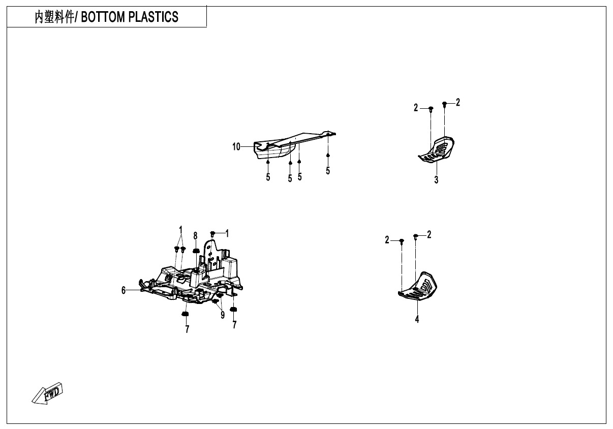 F04-5 - BOTTOM PLASTICS(OVERLAND)