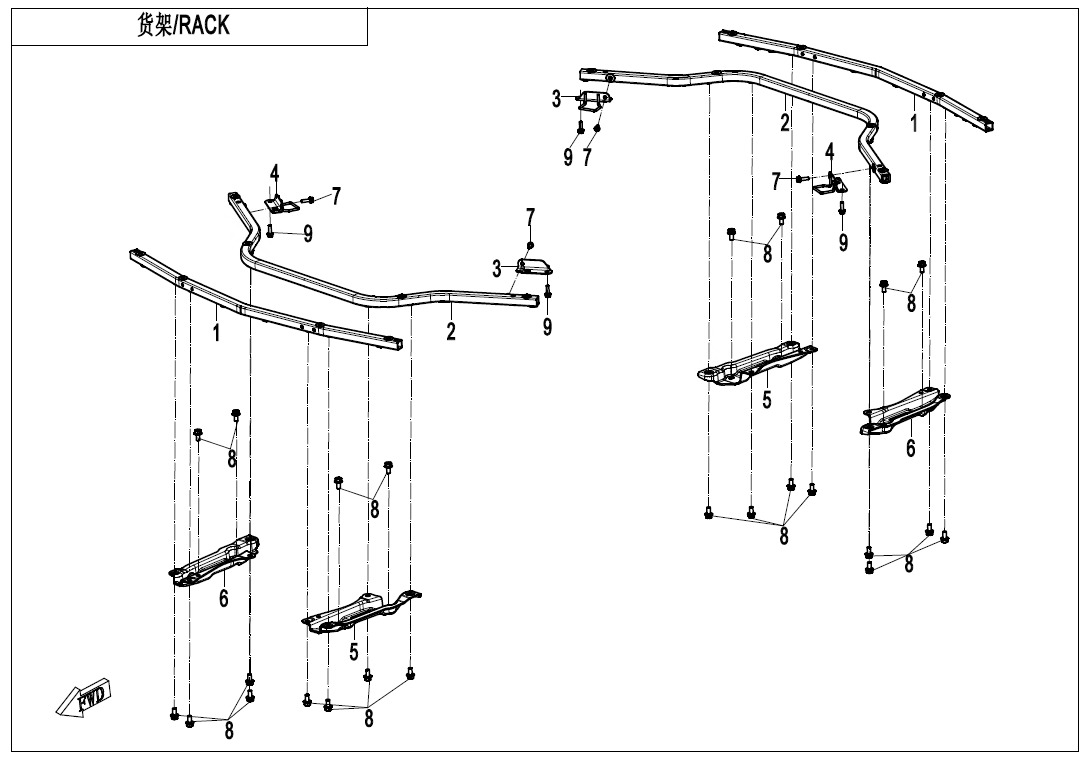 F14-A-1 - RACK(SINGLE BOX)