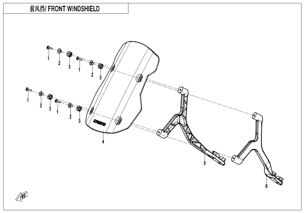 F80-1 - FRONT WINDSHIELD(OVERLAND)