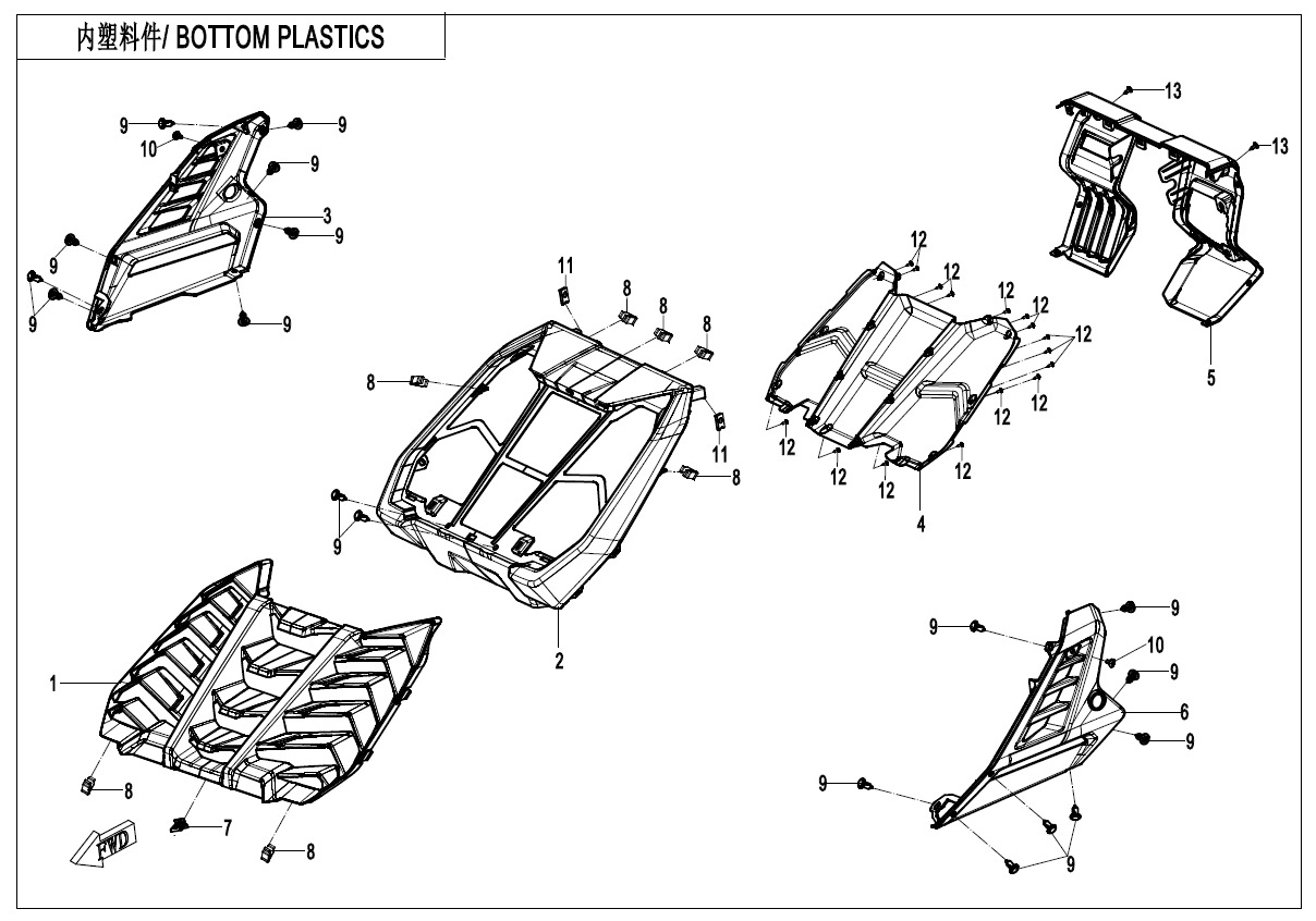 F04-6 - BOTTOM PLASTICS(MUD)