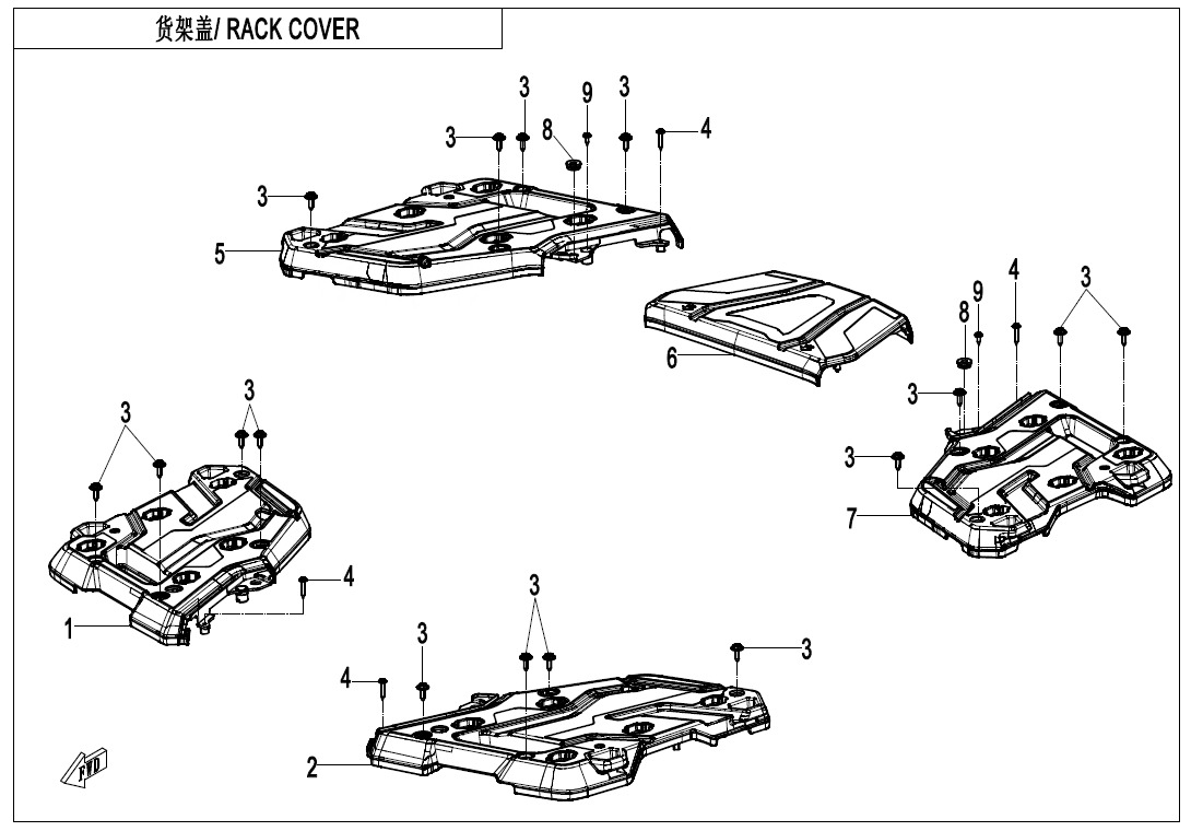 F14-2 - RACK COVER
