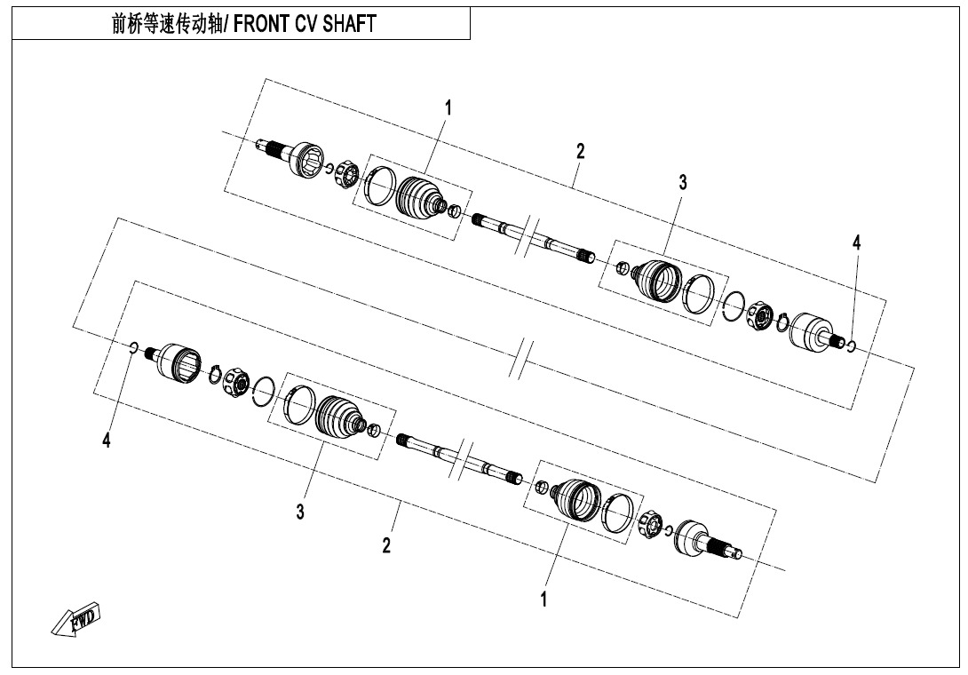 F27 - FRONT CV SHAFT