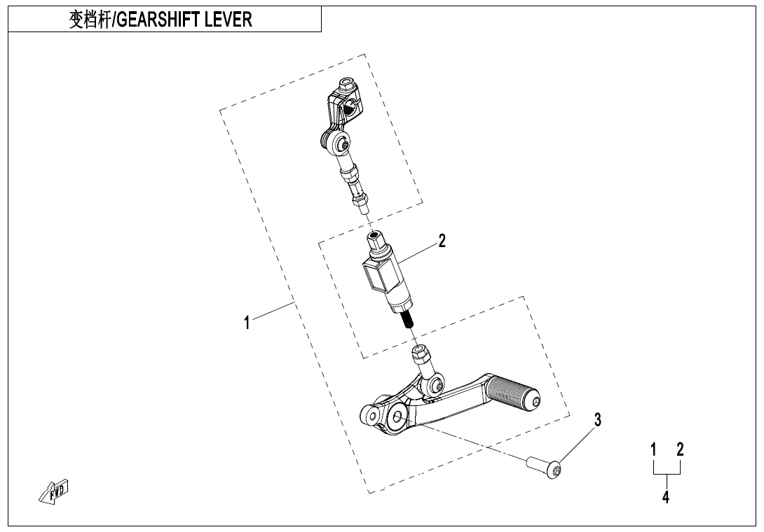 F03-3 - GEARSHIFT LEVER