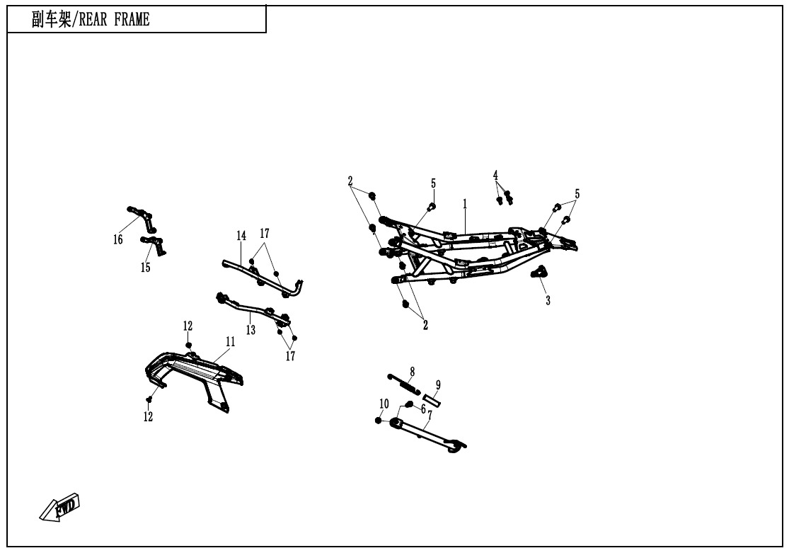 F03-2 - REAR FRAME