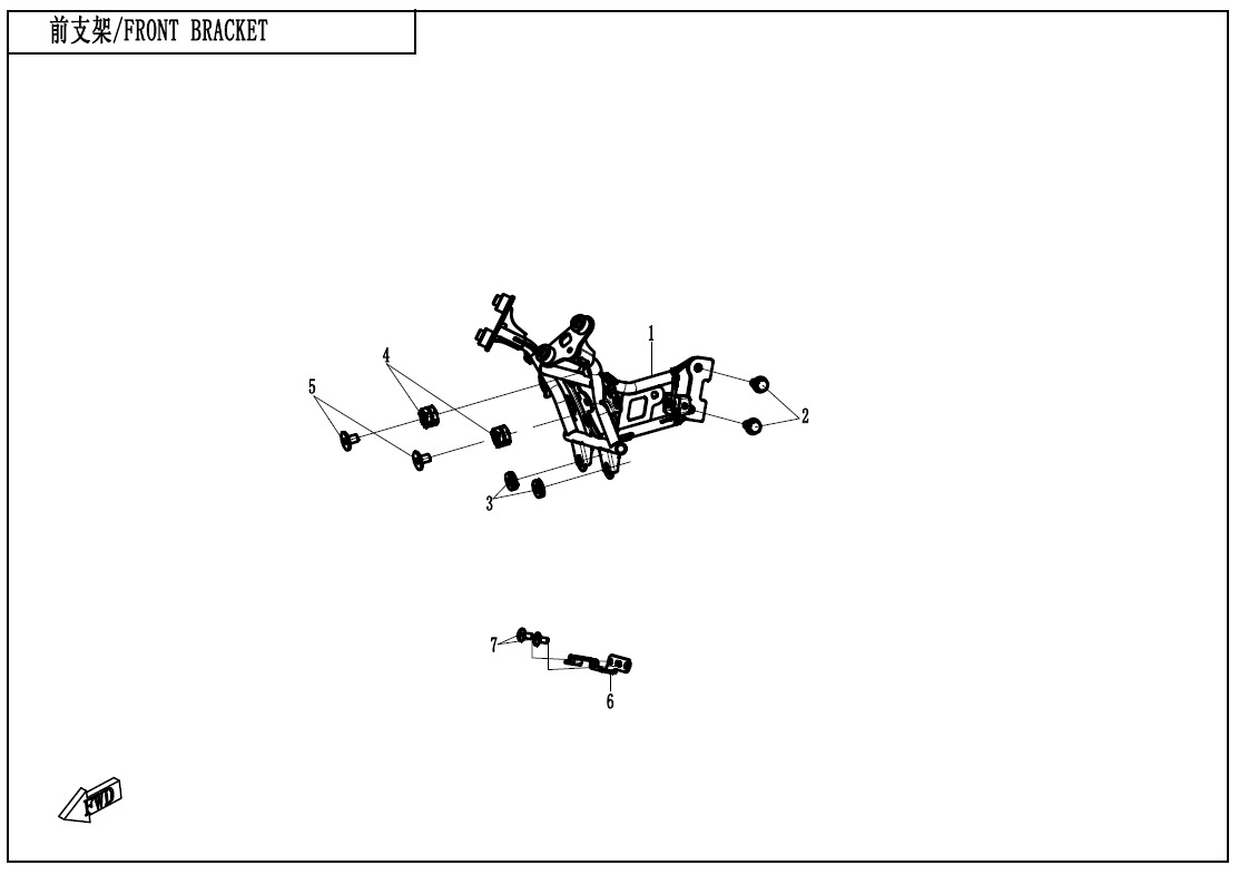 F03-3 - FRONT BRACKET