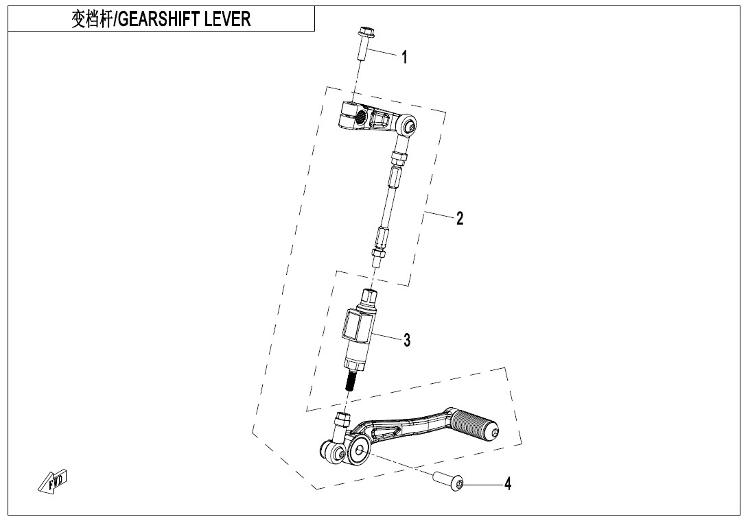 F14-2 - GEARSHIFT LEVER