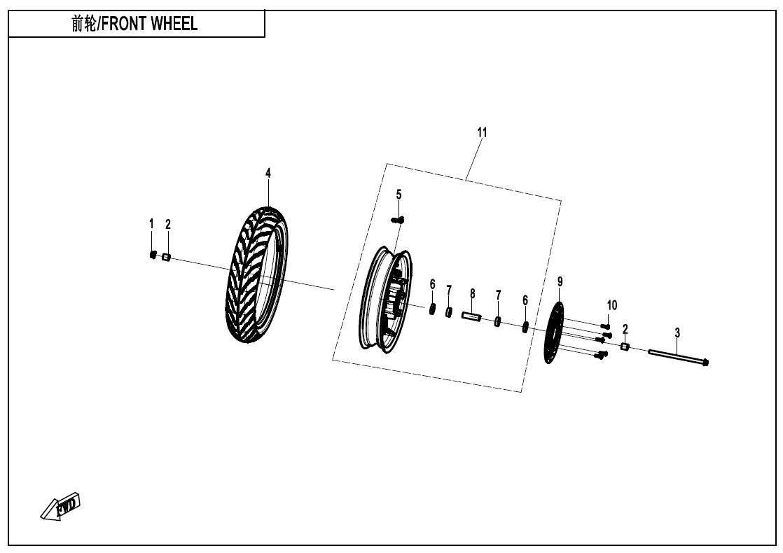 F07 - FRONT WHEEL