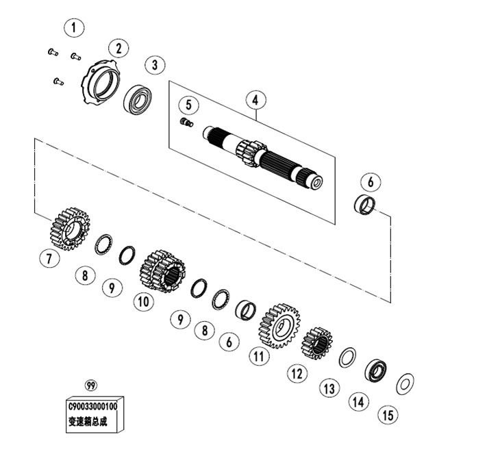 E06-1 - MAIN SHAFT