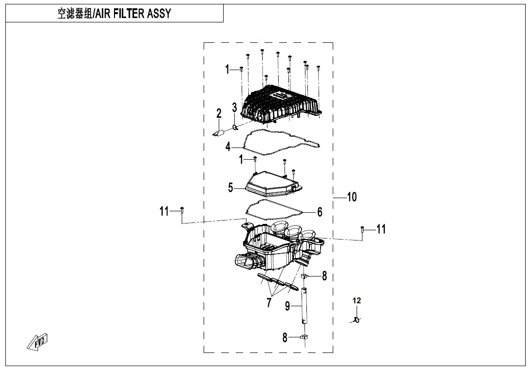 F41 - AIR FILTER ASSY