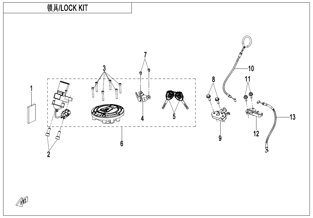 F01 - LOCK KIT
