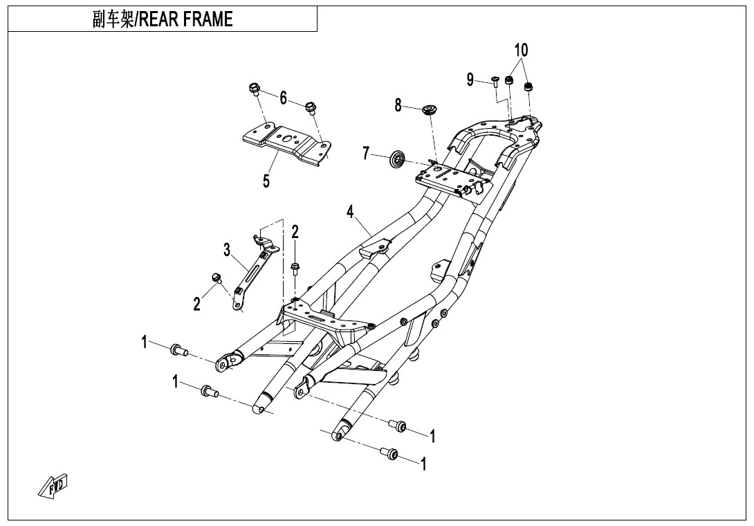 F03-2 - REAR FRAME