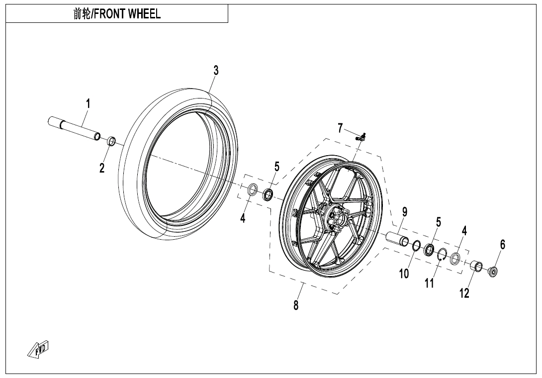 F07-A - FRONT WHEEL(WITHOUT TPMS)