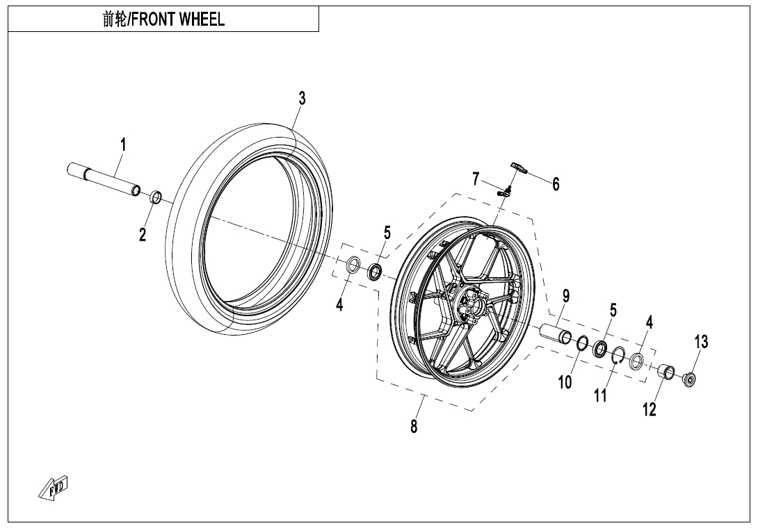 F07-B - FRONT WHEEL(TPMS)