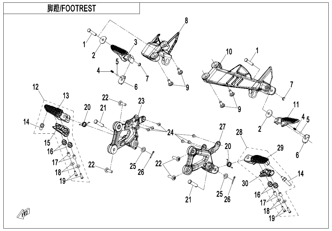 F14 - FOOTREST