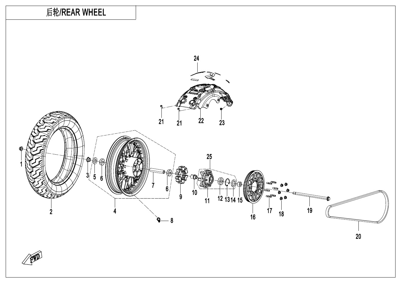 F11 - REAR WHEEL