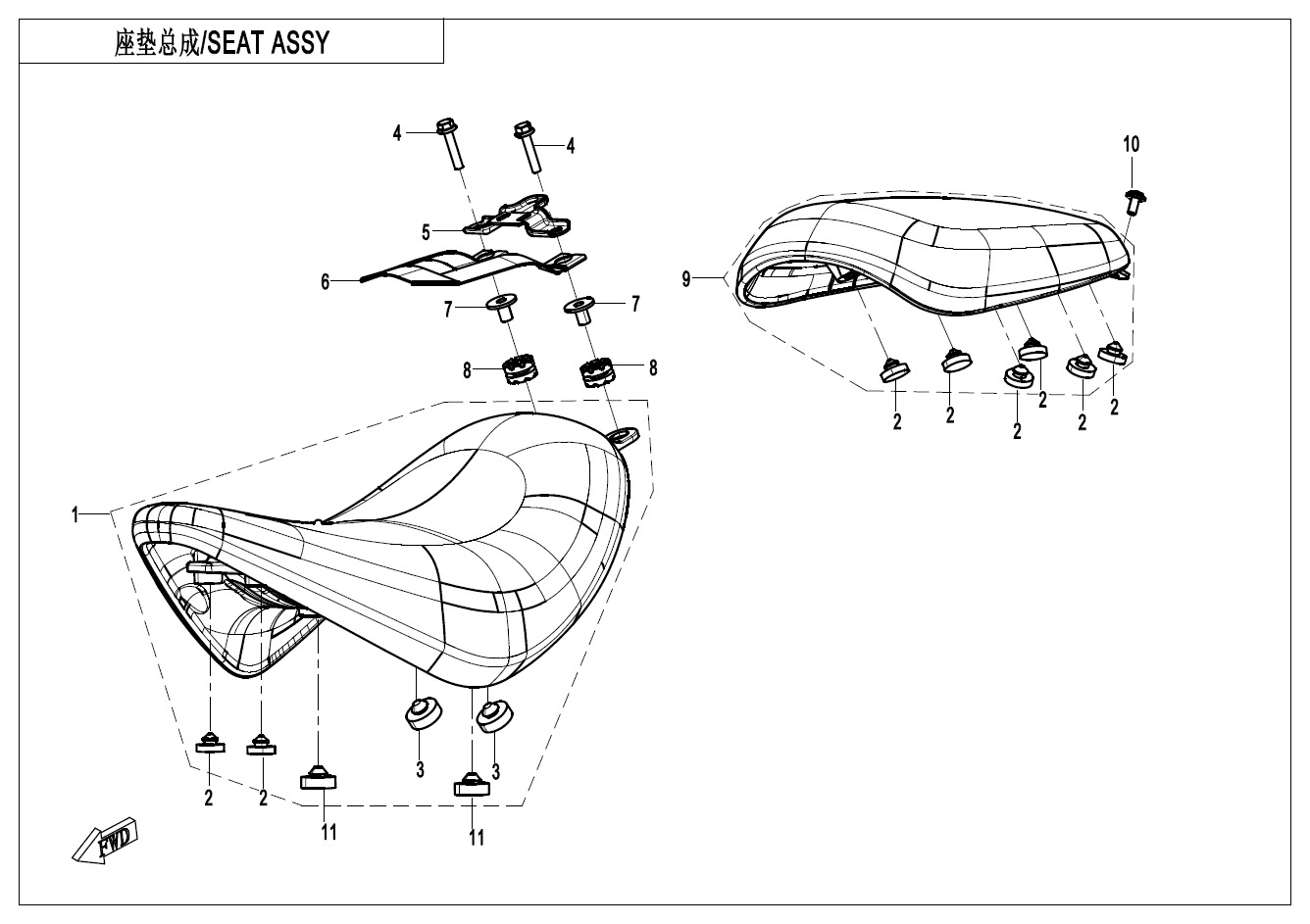 F13 - SEAT ASSY