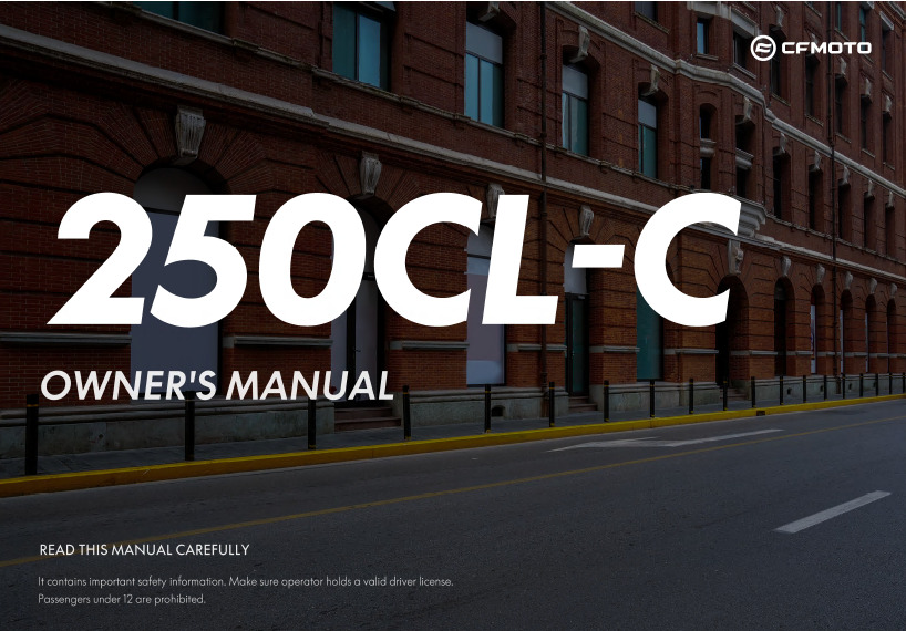 F38 - OWNERS MANUAL