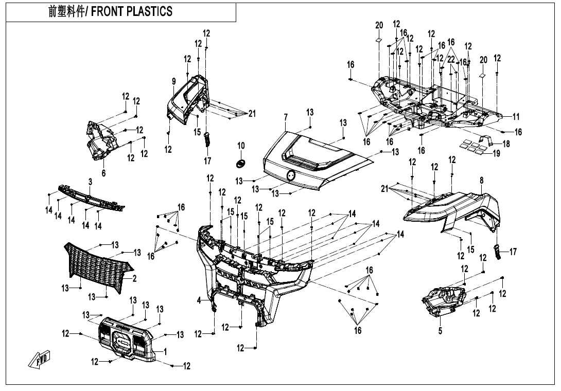 F04-1 - FRONT PLASTICS