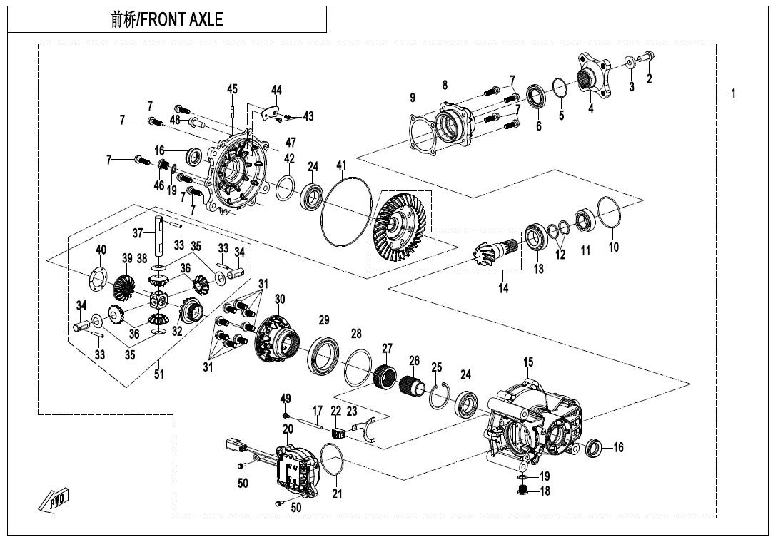 F31 - FRONT AXLE