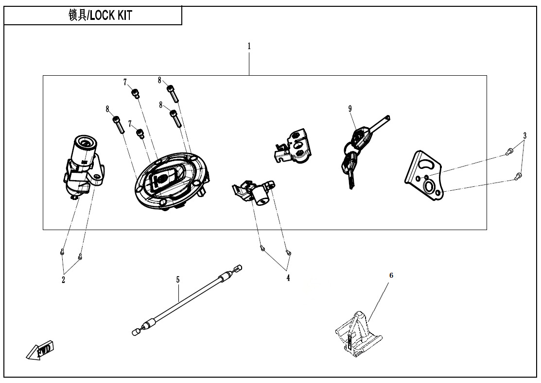 F01 - LOCK KIT