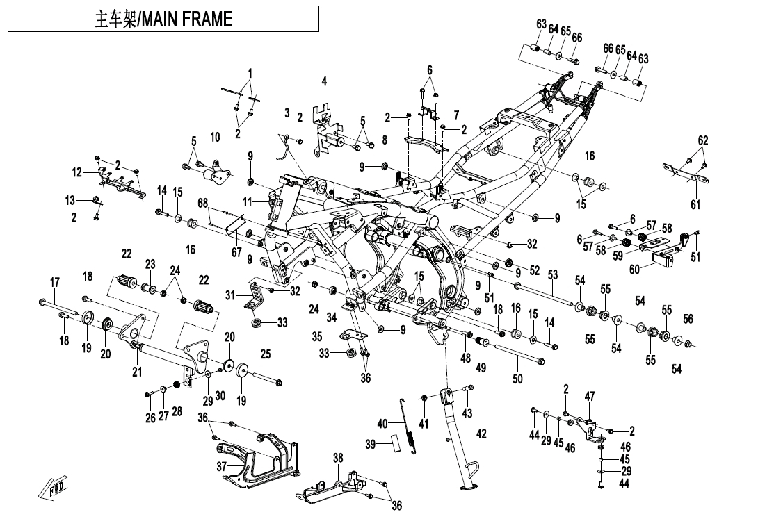 F03-2 - FRAME ASSY