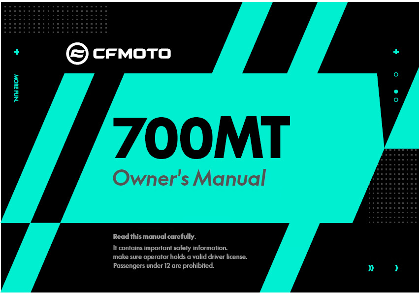 F38-A - OWNERS MANUAL