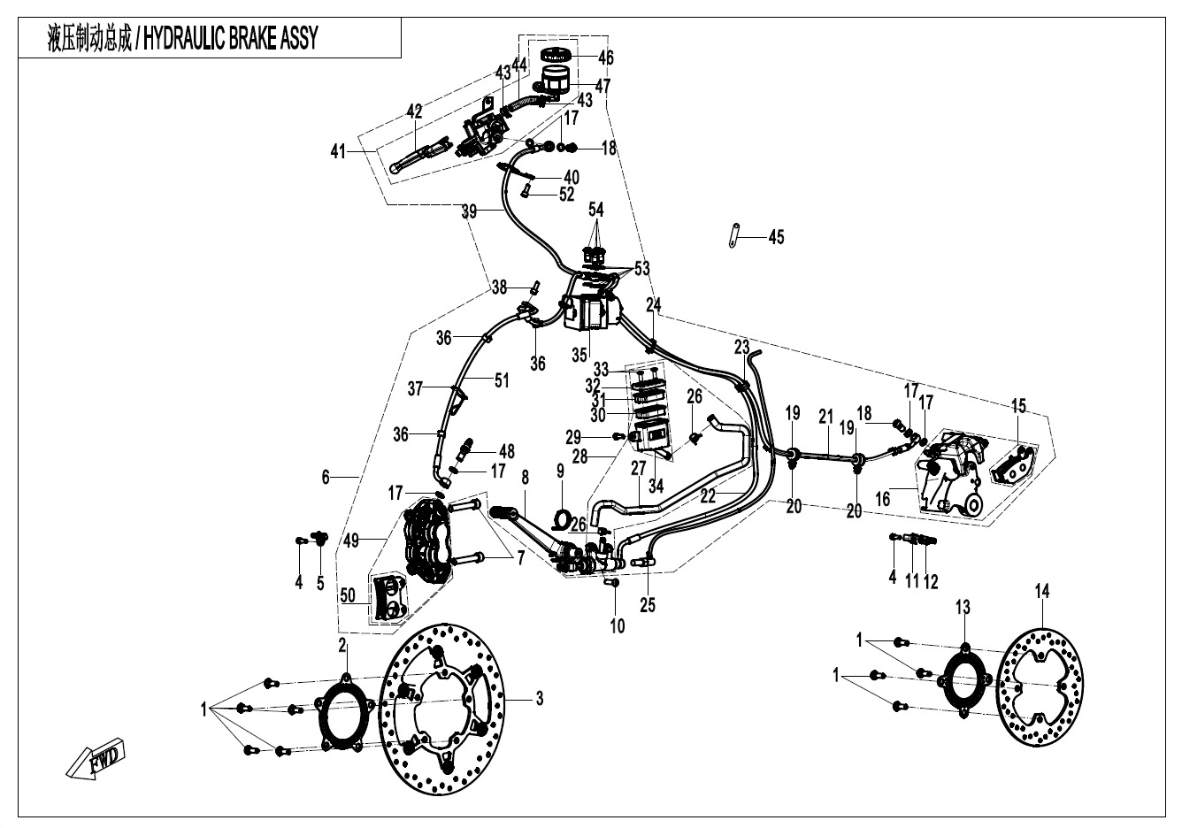 F08-V2 - MAB BRAKE ASSY