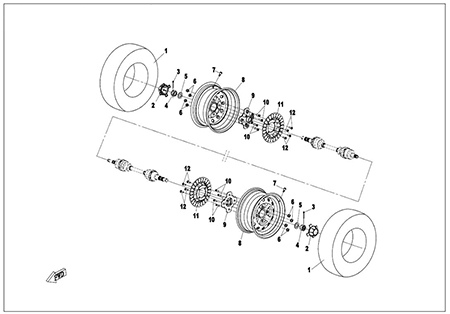 F07 - FRONT WHEEL ASSY