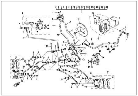 F08-1 - HYDRAULIC BRAKE ASSY