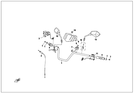 F10-1 - HANDLEBAR