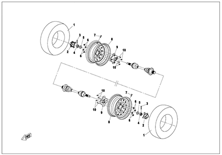 F11 - REAR WHEEL ASSY