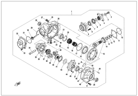 F31-1 - FRONT AXLE (NEW)