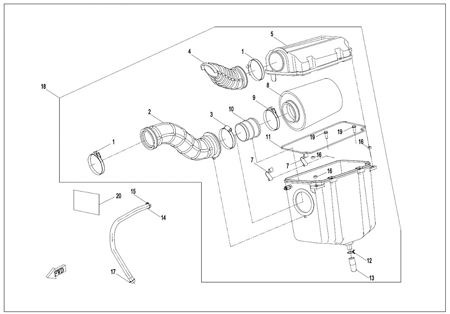 F41 - AIR FILTER ASSY