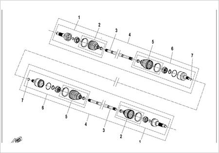 F27-A - FRONT CV SHAFT (SPS)
